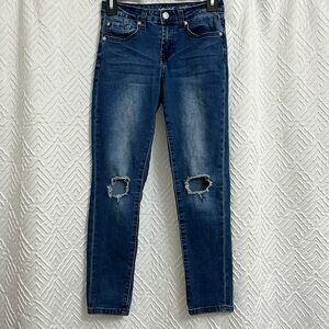 7 For All Mankind Girls Ripped Skinny Boyfriend Jeans